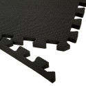 Stalwart Interlocking EVA Foam Floor Tiles for Home Gym, Yoga Mat, Workout Equipment, or Child's Play Surface – Set of 6, (Black)