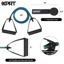 XPRT Fitness Signle Resistance Band Home Gym Exercise Band with Handles and Door Anchor 10 LB