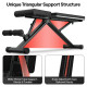 Pooboo Sturdy Foldable Weight Bench Adjustable Incline Bench No ASSEMBLY NEEDED Home Gym Workout 800lbs