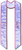 Sigma Kappa Graduation Stole - Lavender with Maroon Embroidery