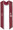 Alpha Phi Graduation Stole - Maroon with White Embroidery