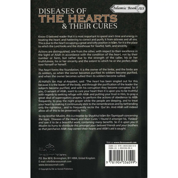 Diseases Of The Hearts & Their Cures By Shaykhul-Islam Ibn Taymiyyah
ISBN: 9781904336099