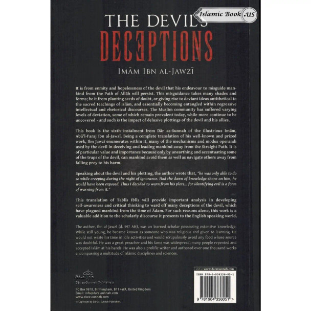 The Devil's Deception (Talbis Iblis) By Imam Ibn Al-Jawzi
ISBN: 9781904336051