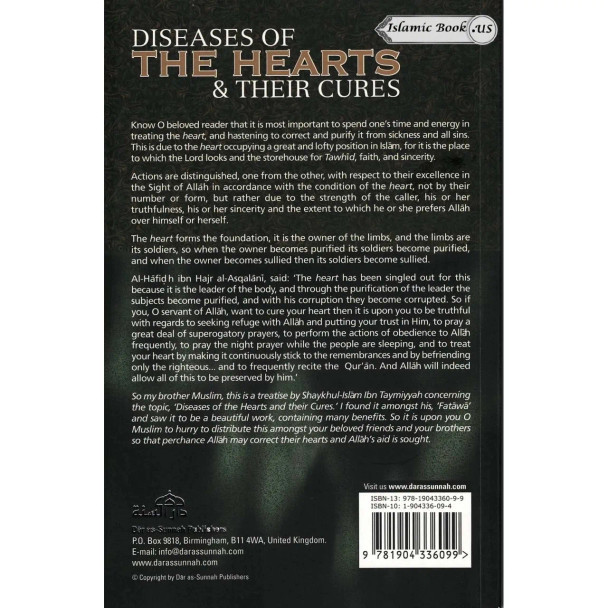 Diseases Of The Hearts & Their Cures By Shaykhul-Islam Ibn Taymiyyah
ISBN: 9781904336099