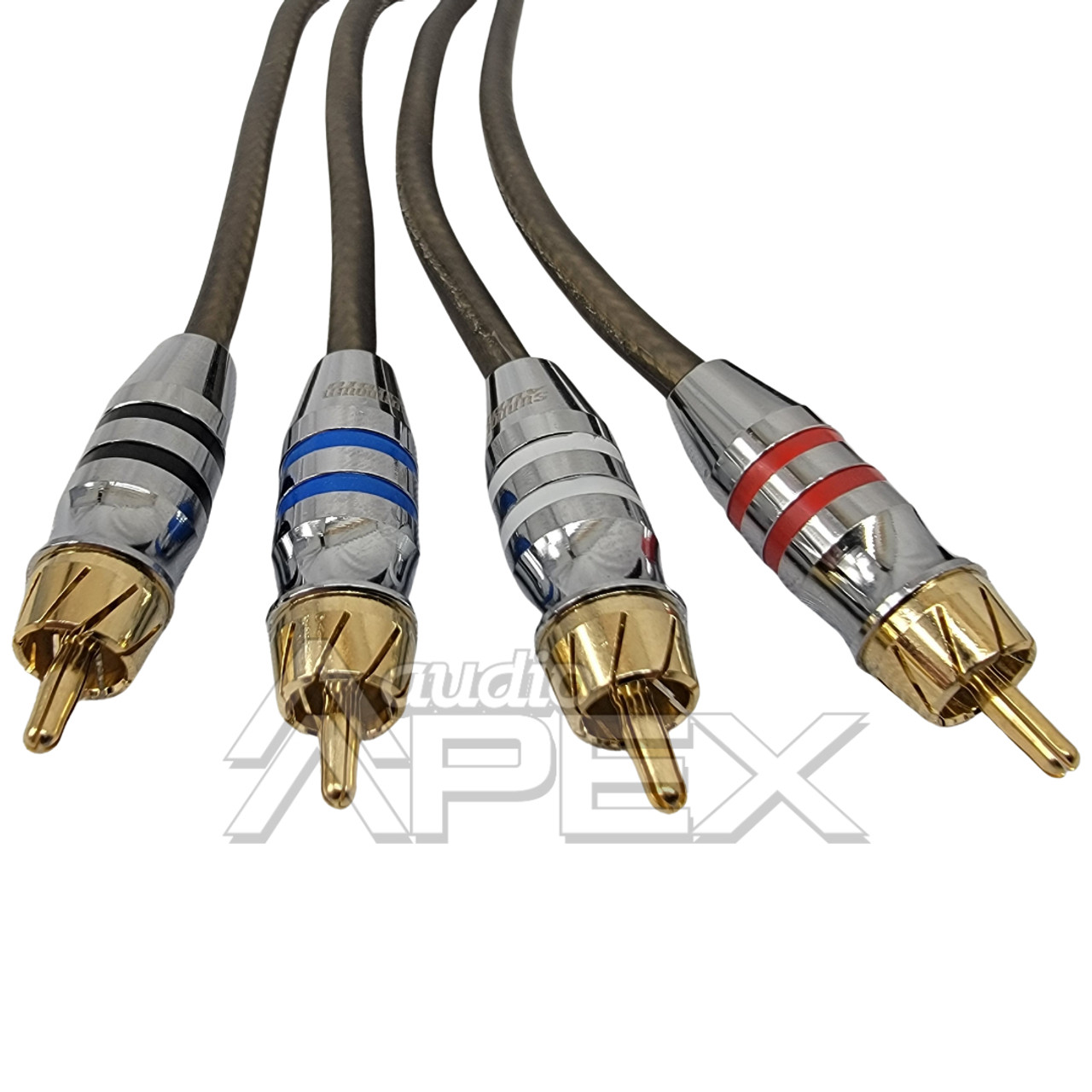 Sundown Audio 12 ft. 4 Channel High Quality RCA Interconnect