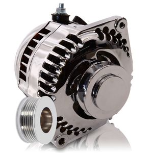 170 amp racing alternator - 63-85 GM - Chrome (includes 2 pulleys) 7127170C Mechman 170 amp racing alternator - 63-85 GM - Chrome (includes 2 pulleys) 7127170C Mechman