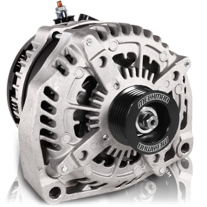 320A large case 2001-2007 GM truck alternator - 6.6l Diesel - side output stud 320A large case 2001-2007 GM truck alternator - 6.6l Diesel - side output stud