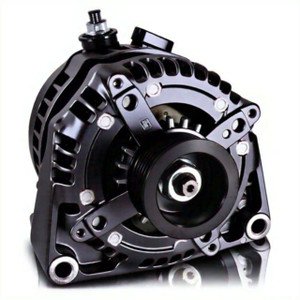 240 amp high output racing alternator for GM truck LS brackets - BLACK 8237240B Mechman