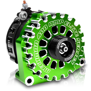 400 Amp GREEN Billet Alternator for 14-18 GM Truck B14019400GN Mechman 400 Amp GREEN Billet Alternator for 14-18 GM Truck B14019400GN Mechman