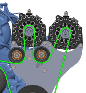 Dual Bracket 99-13 GM Trucks w/4.8L, 5.3L, & 6.0L (Includes bracket, kit components only) Dual Bracket 99-13 GM Trucks w/4.8L, 5.3L, & 6.0L (Includes bracket, kit components only)