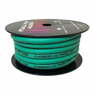 Full Tilt Audio Teal 1/0 Gauge 50 Foot Tinned OFC Oxygen Free Copper Power/Ground Cable/Wire Full Tilt Audio Teal 1/0 Gauge 50 Foot Tinned OFC Oxygen Free Copper Power/Ground Cable/Wire