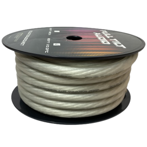 Full Tilt Audio Clear 1/0 Gauge 50 Foot Tinned OFC Oxygen Free Copper Power/Ground Cable/Wire Full Tilt Audio Clear 1/0 Gauge 50 Foot Tinned OFC Oxygen Free Copper Power/Ground Cable/Wire