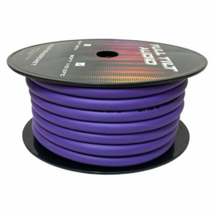 Full Tilt Audio Purple 1/0 Gauge 50 Foot Tinned OFC Oxygen Free Copper Power/Ground Cable/Wire Full Tilt Audio Purple 1/0 Gauge 50 Foot Tinned OFC Oxygen Free Copper Power/Ground Cable/Wire