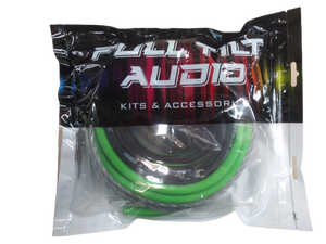 FULL TILT 4 GAUGE AWG LIME GREEN/BLACK AMPLIFIER/AMP WIRE KIT FULL TILT 4 GAUGE AWG LIME GREEN/BLACK AMPLIFIER/AMP WIRE KIT