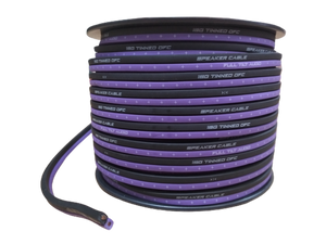 Full Tilt Audio Purple/Black 16 Gauge 100 Foot Tinned OFC Oxygen Free Copper Speaker Cable Wire Full Tilt Audio Purple/Black 16 Gauge 100 Foot Tinned OFC Oxygen Free Copper Speaker Cable Wire