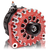 High Output 400A large case BILLET alternator for 2001-2007 GM truck 6.6l Diesel - side output stud - RED B11348400RD Mechman