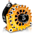 High Output 400A large case BILLET alternator for 2001-2007 GM truck 6.6l Diesel - side output stud - Orange B11348400OR Mechman