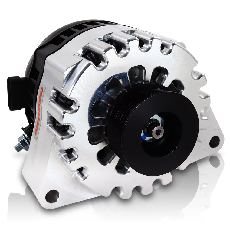 S Series Billet 240 AMP Racing Alternator For C5/C6 Corvette - Machined Finish B13969240M Mechman