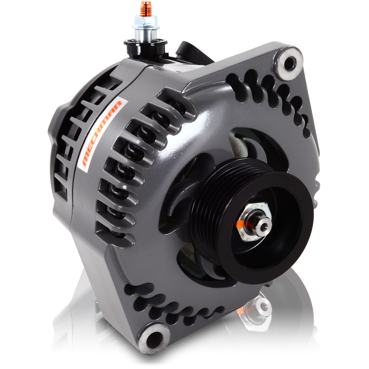 Marine 170 amp high output alternator for Ski / Wake Board Boats with 12SI 6.61 inch bolt pattern 6-Grove Serpentine Pulley M7294170 Mechman