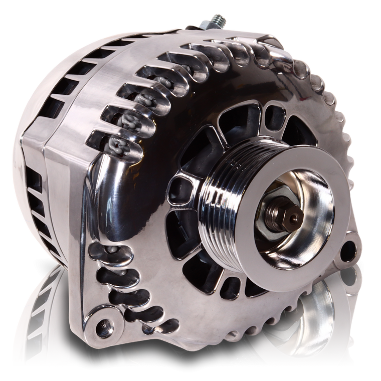 240 Amp 6 Phase 88-95 GM Truck High Output Alternator Polished Finish 8165240P Mechman