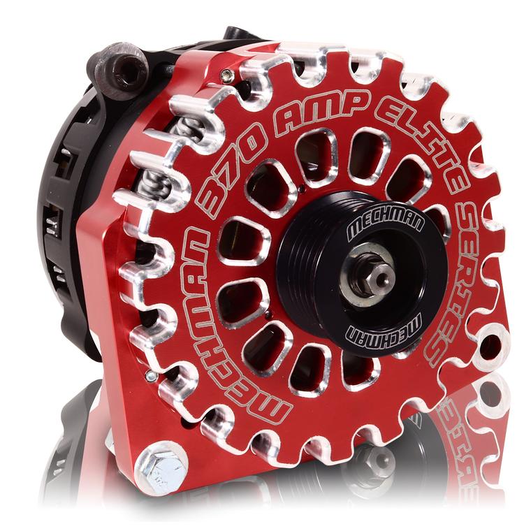 370 amp Elite series alternator for 88-95 GM Truck (Red) B81657370RD Mechman