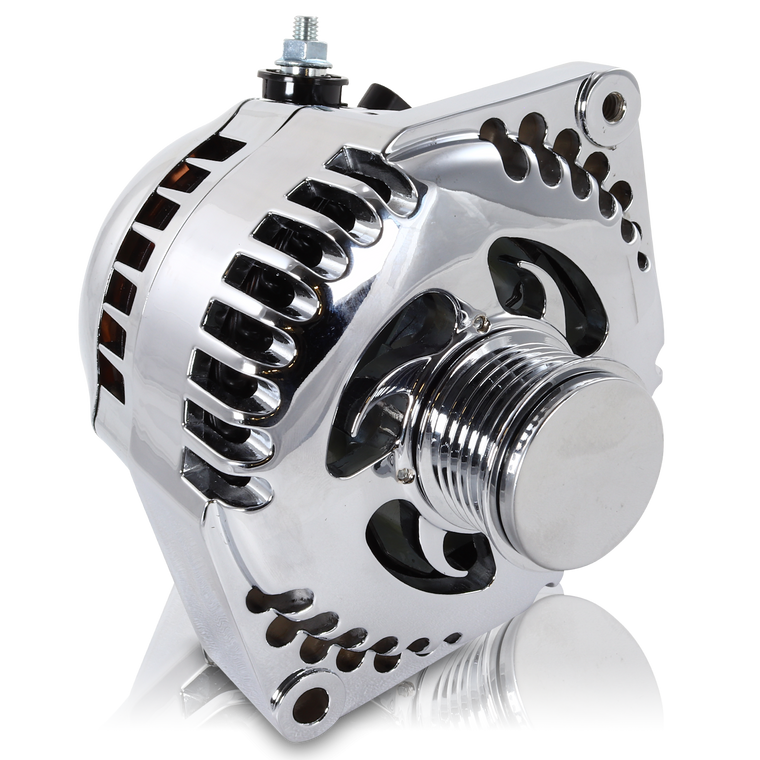 240 amp racing alternator - Chrome 7127240C Mechman