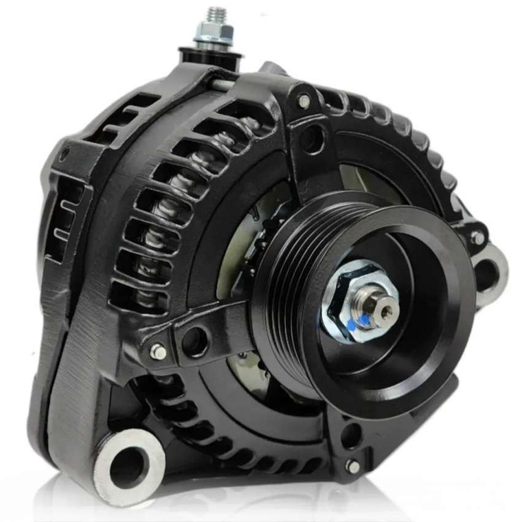 170 amp high output racing alternator for Toyota Supra 1JZ 2JZ - BLACK 13546170B Mechman