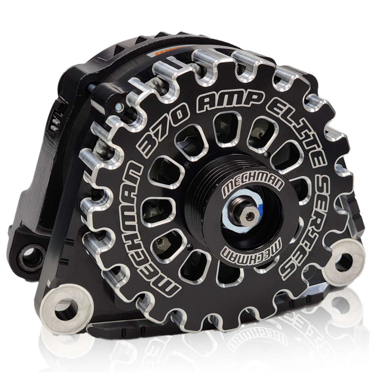 370-amp Billet high output alternator for Ram-Hemi B11477370B Mechman