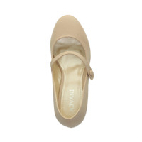 Top view of Nude PU Mid Heel Mary Jane Court Shoes