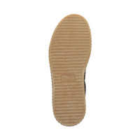 Bottom view of the sole of Black / Gum Sole Suede Platform Flatform Creepers Trainers