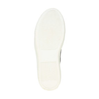 Bottom view of the sole of Black Glitter Flat Slip On Glitter Plimsolls Trainers