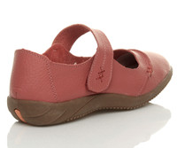 Back right side view of Coral Flat Comfort Mary Jane Shoes