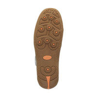 Bottom view of the sole of Beige Flat Comfort Mary Jane Shoes