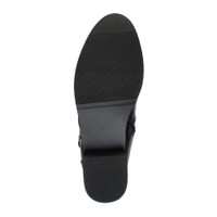 Bottom view of the sole of Black PU Flat Stretch Chelsea Over The Knee Boots