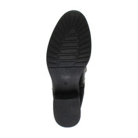 Bottom view of the sole of Black PU Low Heel Stretchy Over The Knee Boots