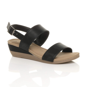 low black platform sandals