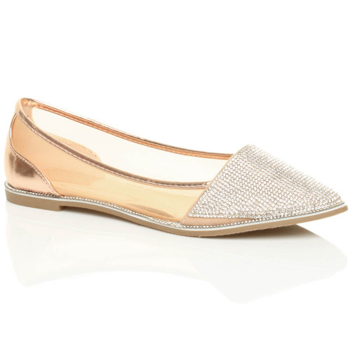 rose gold dolly shoes