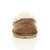 Front view of Chestnut Suede Fur Lined Winter Luxury Mules Slippers