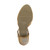 Bottom view of the sole of Tan PU Mid Heel T-Bar Brogue Shoes Sandals
