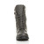 Front view of Grey PU Low Heel Zip Military Ankle Boots