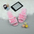 Pink Fur Flat Peep Toe Faux Fur Mules Slippers Pink Fur Flat Peep Toe Faux Fur Mules Slippers