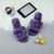 Purple Fur Flat Peep Toe Faux Fur Mules Slippers Purple Fur Flat Peep Toe Faux Fur Mules Slippers