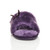 Front view of Purple Fur Flat Peep Toe Faux Fur Mules Slippers Front view of Purple Fur Flat Peep Toe Faux Fur Mules Slippers