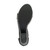 Bottom view of the sole of Black PU Mid Heel Semi Wedge Platform Sandals