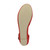Bottom view of the sole of Red Suede Mid Heel Wedge Flatform Platform Shoes