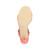 Bottom view of the sole of Coral Suede High Heel Strappy Buckle Sandals