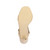 Bottom view of the sole of Nude Suede High Heel Strappy Buckle Sandals