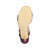 Bottom view of the sole of Purple Suede High Heel Strappy Buckle Sandals