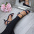Model wearing Navy PU High Heel Strappy Buckle Sandals