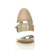 Front view of Silver PU Mid Heel Mary Jane Court Shoes Front view of Silver PU Mid Heel Mary Jane Court Shoes